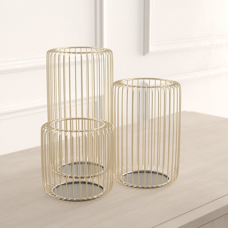 Ivy Bronx Metal Tabletop Candle Lantern & Reviews Wayfair